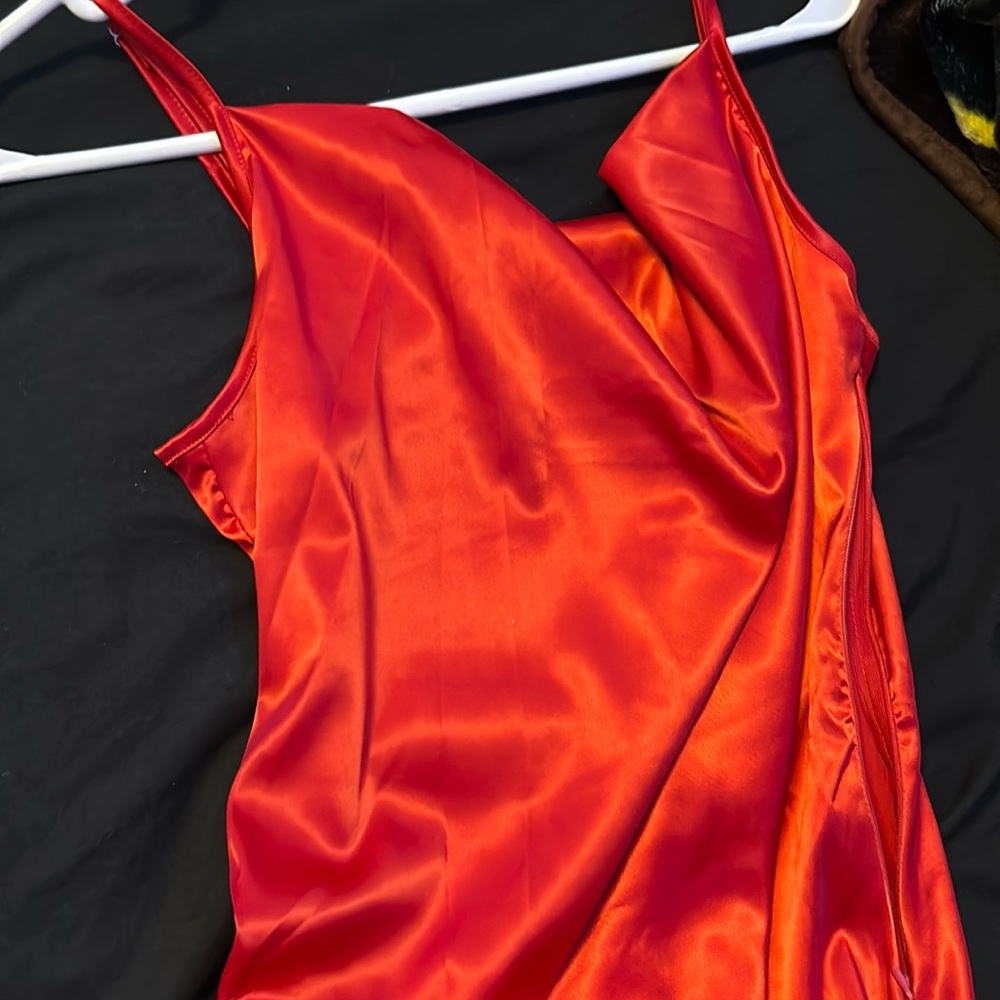 Zaful Red Dress with scrunch on side